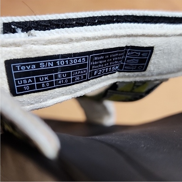 Teva Terra Float Lexi Yellow Green White Women's Sandals Size 10 - Picture 6 of 6